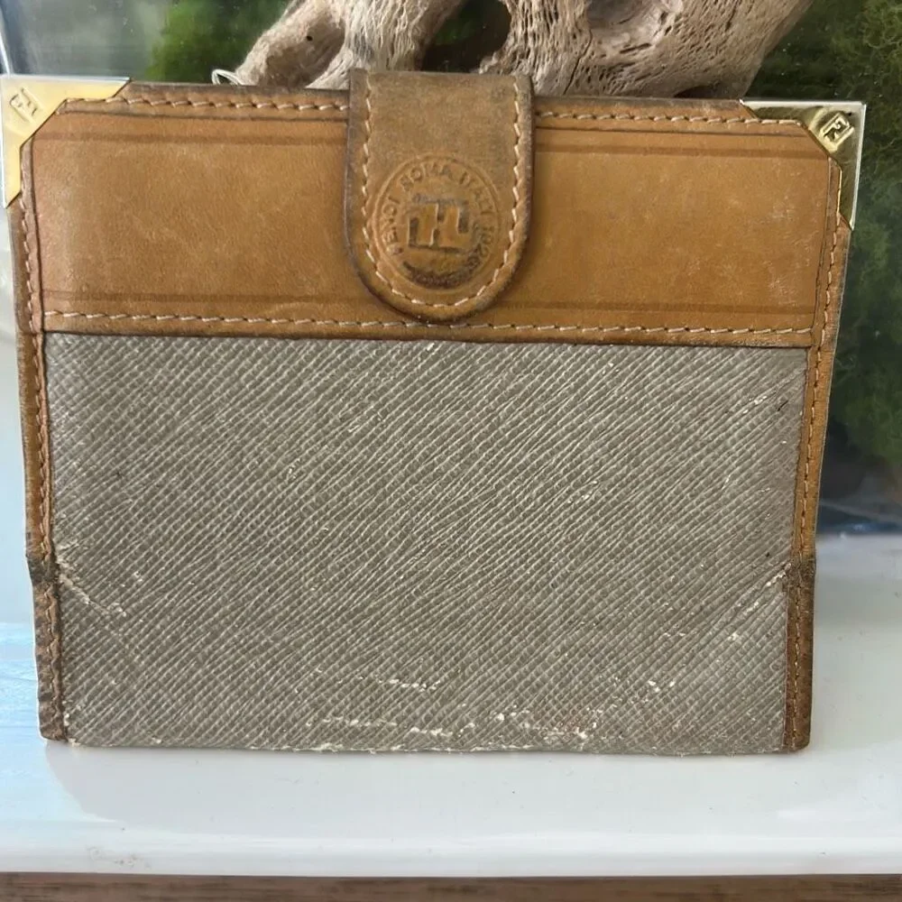 Fendi vintage wallet card holder as is